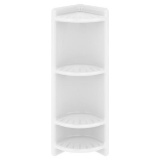 4-Shelf Corner Caddy in Dove White