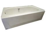 BOOTZ White Bathtub with Black Base - Modern Plumbing Fixture