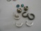 A LOT OF 5 PAIR OF 925 EARRINGS ALL ITEMS ARE SOLD AS IS, WHERE IS, WITH NO GUARANTEE OR WARRANTY.