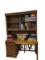 Lexington Desk With Bookcase 54 in x 25.5 in x 78 in - Elegant Wooden Storage System