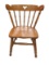 Tell City Solid Hard Rock Maple Colonial Early American Dining Chair with Heart Shaped Back 16 in x