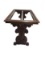 Vintage Decorative Carved Wooden Side Table Base - Missing Top, 26.5 in x 17.5 in x 20.5 in