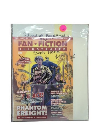 Fan Fiction Illustrated Vol. 1 - Featuring 7 & Ace - Signed by Sylvester McCoy - Phantom Freight by