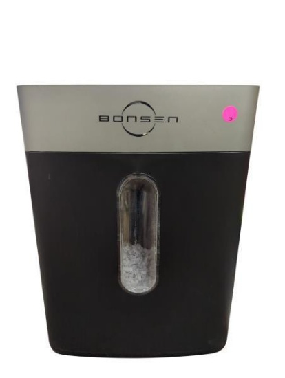 Bonsen Paper Shredder with Transparent Window 12.5 in x 7 in x 16.5 in