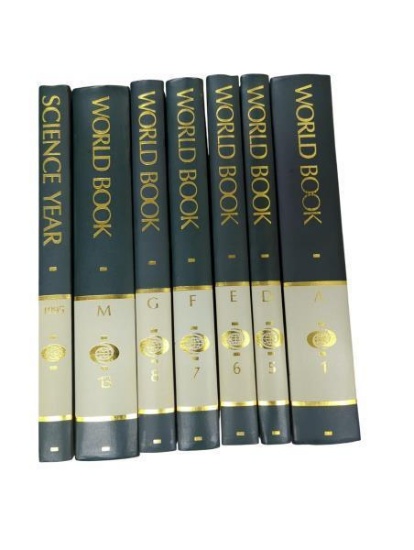 World Book Encyclopedia Lot with 1995 Science Year Book - Incomplete Set