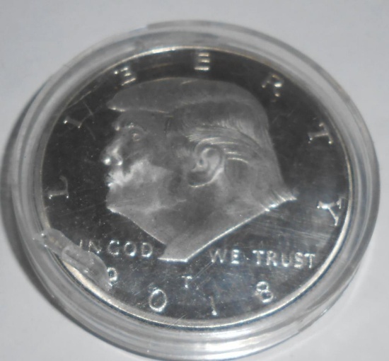 2018 DONALD TRUMP COIN ALL ITEMS ARE SOLD AS IS, WHERE IS, WITH NO GUARANTEE OR WARRANTY. NO REFUNDS