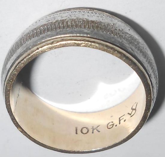 LOVELY 10KT GF RING ALL ITEMS ARE SOLD AS IS, WHERE IS, WITH NO GUARANTEE OR WARRANTY. NO REFUNDS OR