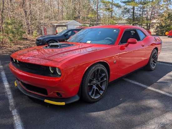 2023 Dodge Challenger 6- Speed Scat Pac - Go Mango with Shaker Hood, 1114 Miles, VIN:
