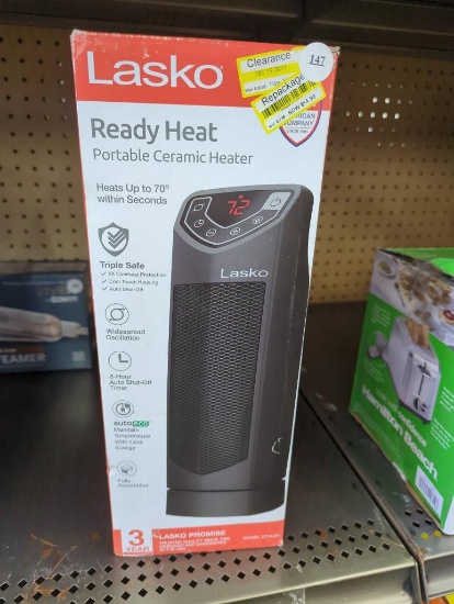 Lasko Ready Heat Portable Ceramic Heater, New In Box