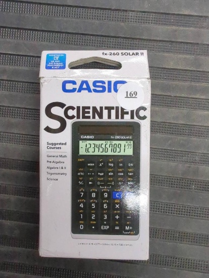 Casio FX-260 Solar II Scientific Calculator in Open Box