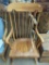 Solid Wood Spindle Back Rocking Chair