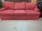 Huntington House Red Sofa With Skirted Base