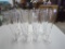 Set of 8 Clear Glass Champagne Flutes