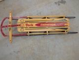 Paris Champion Wooden Sled, 54 x 22 x 5.5 Inches
