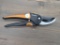 Fiskars Pruning Shears with Orange and Black Design