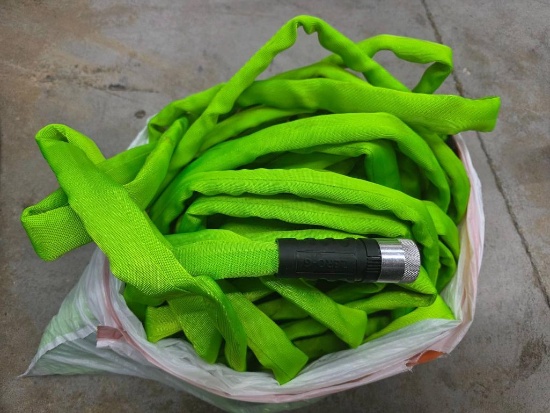 Green Garden Hose With Protective Sleeve