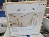 Allen + Roth Harlow Towel Ring in Brushed Gold Finish