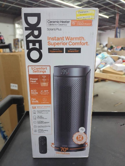 Dreo Ceramic Heater With 5 Comfort Settings