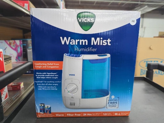 Vicks Warm Mist Humidifier in Original Packaging