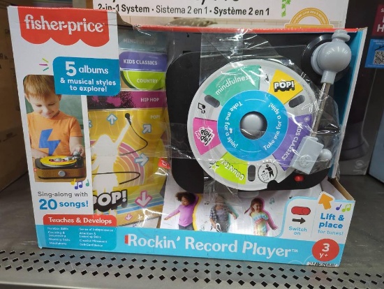 Fisher-Price Rockin Record Player with 5 Albums