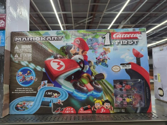 Carrera First Mario Kart Set with Mario and Peach Cars