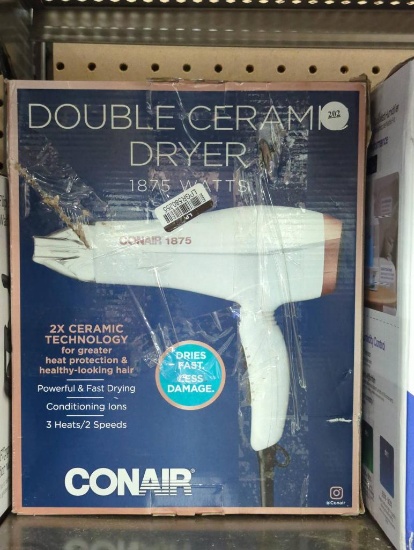 Conair Double Ceramic Hair Dryer with 1875 Watts