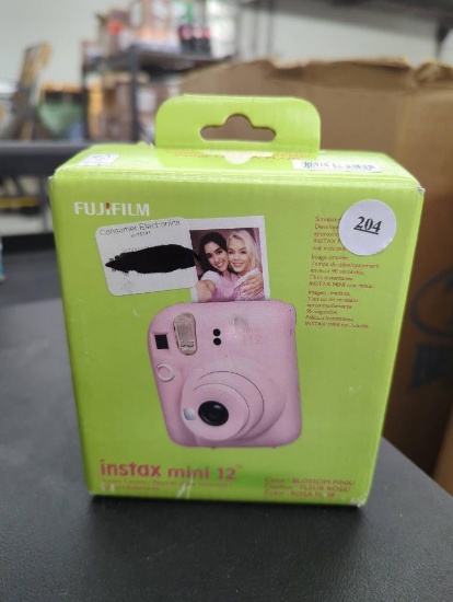 Fujifilm Instax Mini 12 Blossom Pink Camera in Open Box