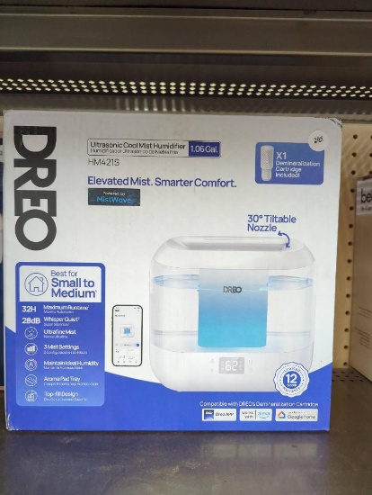 Dreo Ultrasonic Cool Mist Humidifier, 1.06 Gallon