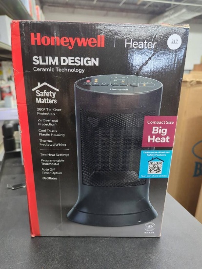 Honeywell Slim Design Ceramic Heater in Open Box