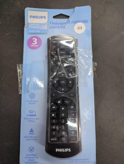 Philips Universal Remote Control for 3 Devices