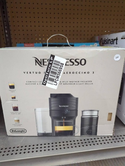 Nespresso Vertuo Pop + Aeroccino 3 Coffee Machine