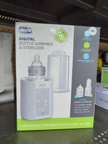 Chicco Digital Bottle Warmer & Sterilizer in Open Box