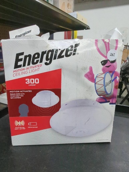 Energizer Motion-Activated Ceiling Light, Open Box