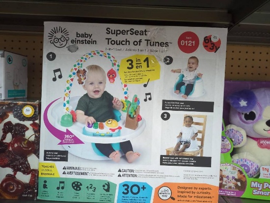 Baby Einstein SuperSeat Touch of Tunes, 3-in-1 Seat
