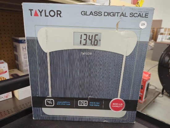 Taylor Glass Digital Scale with 400 lb Capacity