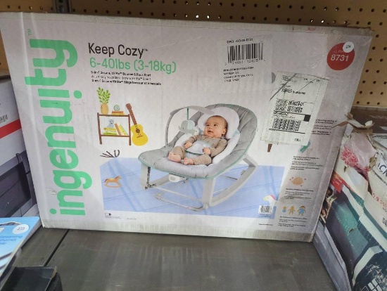 Ingenuity Keep Cozy 3-in-1 Bounce and Rock Seat