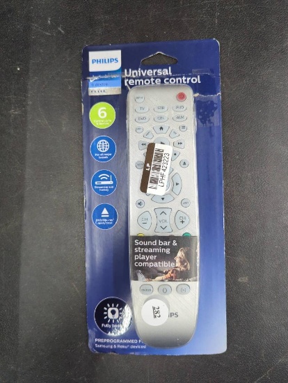 Philips Universal Remote Control in Open Box