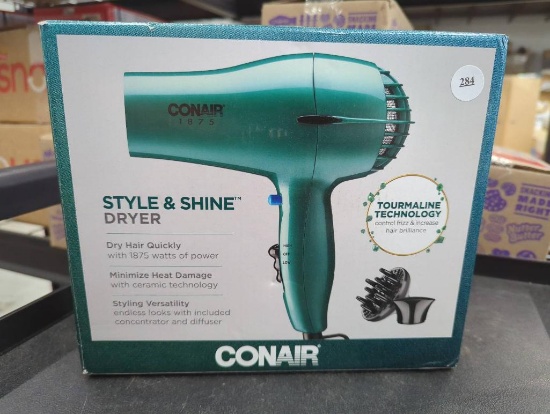 Conair Style & Shine Hair Dryer with Tourmaline Technology