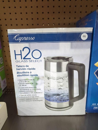 Capresso H2O Glass Select Rapid Boil Kettle