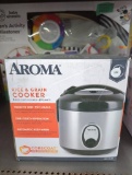 Aroma Rice and Grain Cooker, 6-Cup Capacity