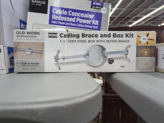 RACO Ceiling Brace and Box Kit with Retro-Brace
