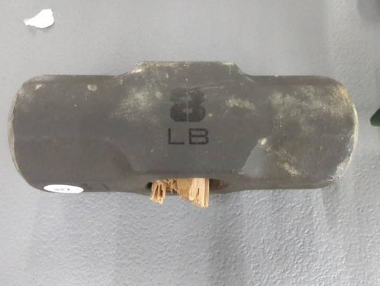 3-Pound Sledgehammer Head with Broken Wooden Handle