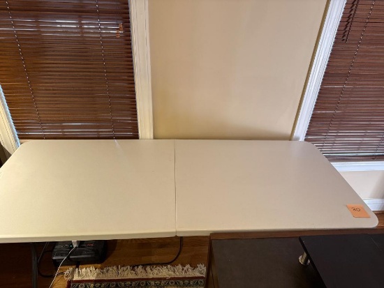 Cosco Folding Table with Plastic Top and Steel Legs