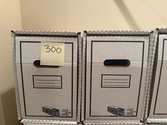 6 Empty Comic Book Storage Containers by DrawerBoxes