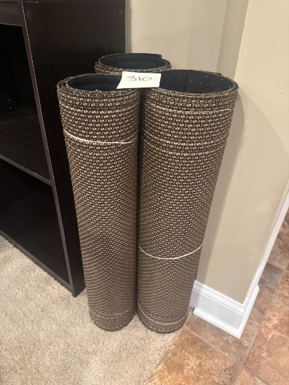 Three Floor Mats with Woven Design