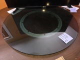 29.5-Inch Glass Lazy Susan with Rotating Base