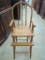 Wooden High Chair with Spindle Back and Footrest