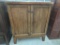 Wooden Cabinet With Double Doors and Shelving, Measures 35 x 20 x 42 Inches