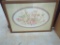 Framed Floral Print Signed by D. Adair, 32 x 22 Inches