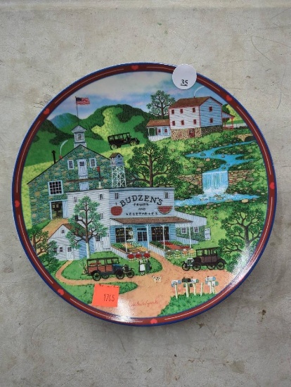 Charles Wysockis Peppercricket Grove Collectible Plate, 8 1/8 Inch Diameter